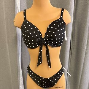 Victoria’s Secret Black Polka Dot Bikini Set